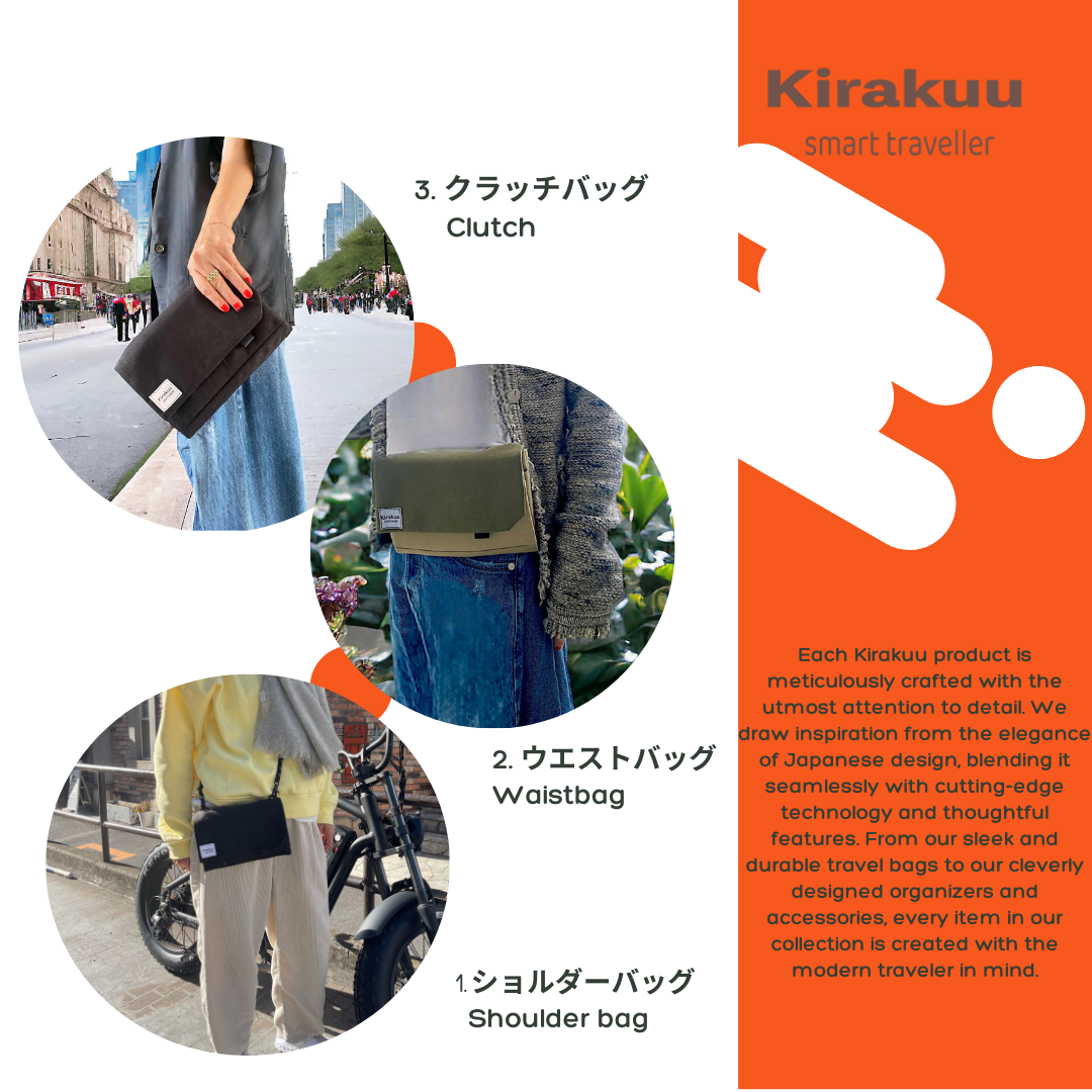Kirakuu 3-ways Travel Bag