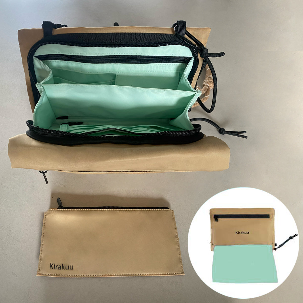 Kirakuu Travel Bag (Buy a Travel Bag to Get Free Juice Bangle)